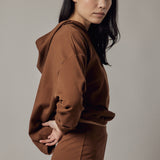 Felpa con Cappuccio in Interlock