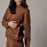 Felpa con Cappuccio in Interlock