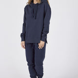 Hooded Sweatshirt with Side Slits + Fleece Joggers Set