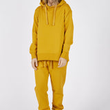 Hooded Sweatshirt with Side Slits + Fleece Joggers Set