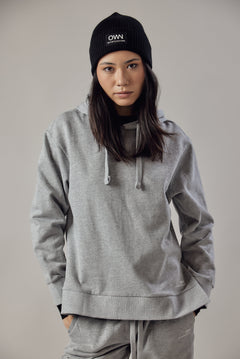 Brushed Hoodie with Side Slits