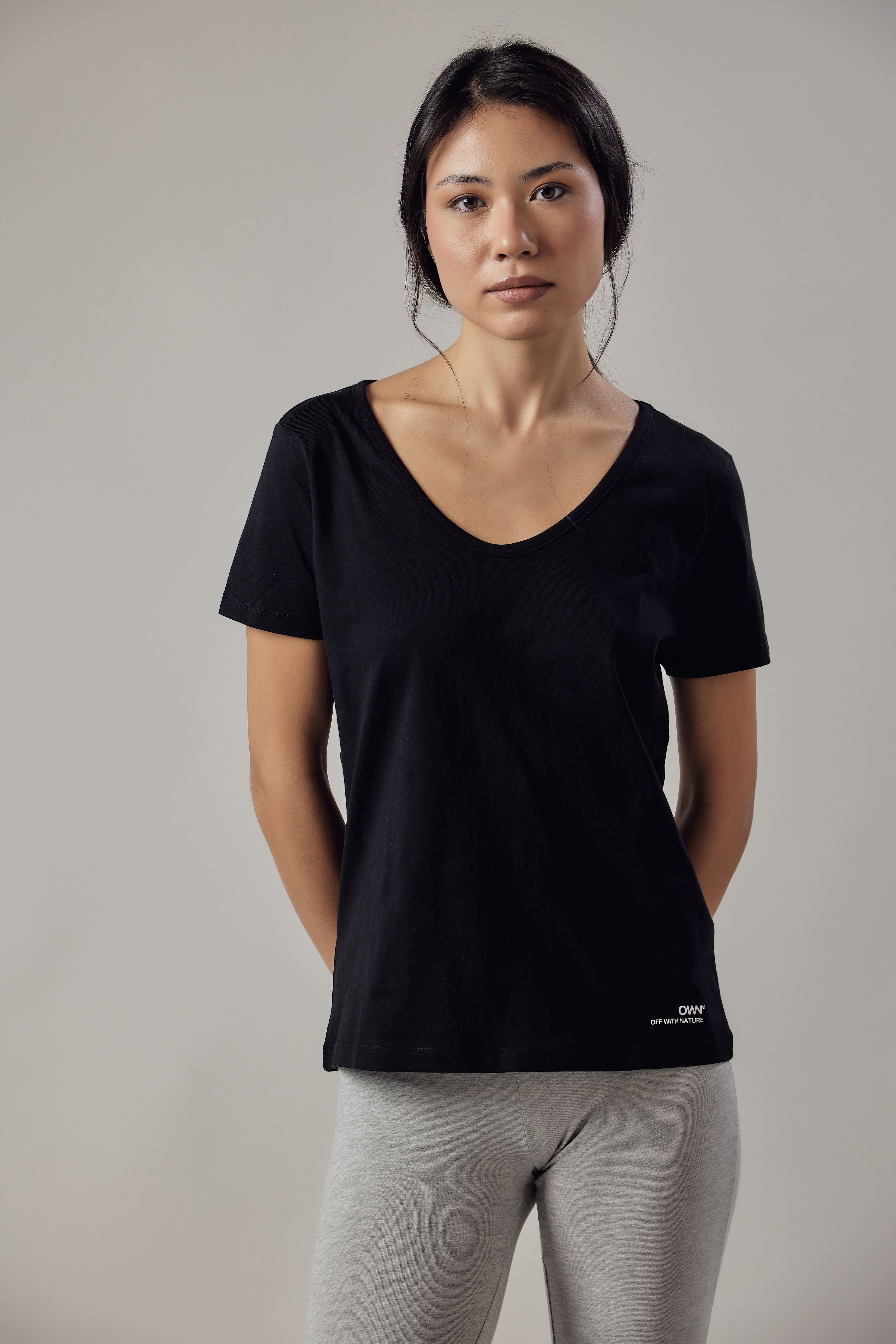 Deep V-Neck T-Shirt