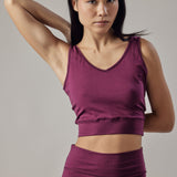 Active Set High-Waisted Leggings + V-Neck Sports Top