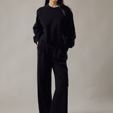 Felpa Girocollo Loose Fit in Interlock