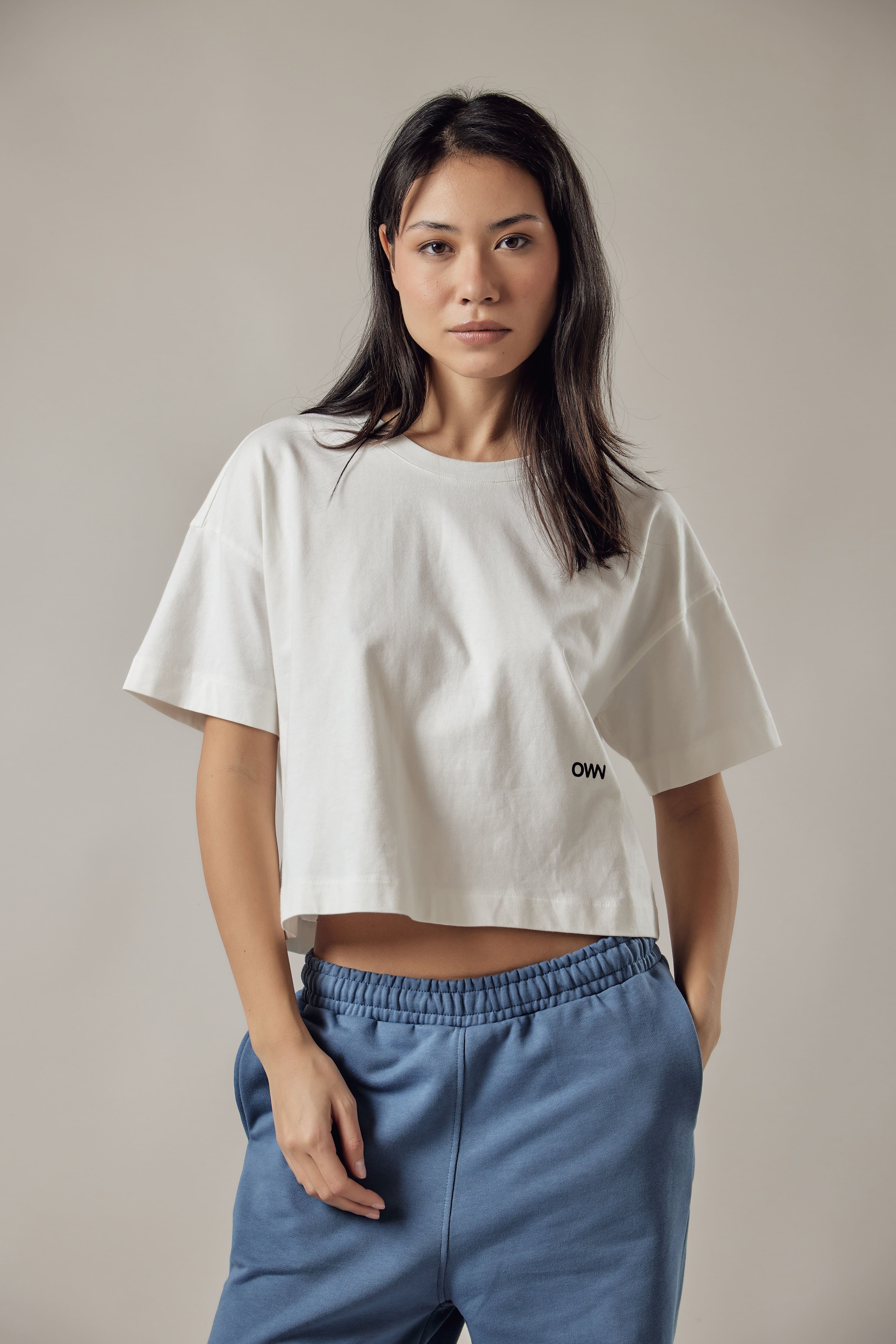 Loose Fit Cropped T-Shirt