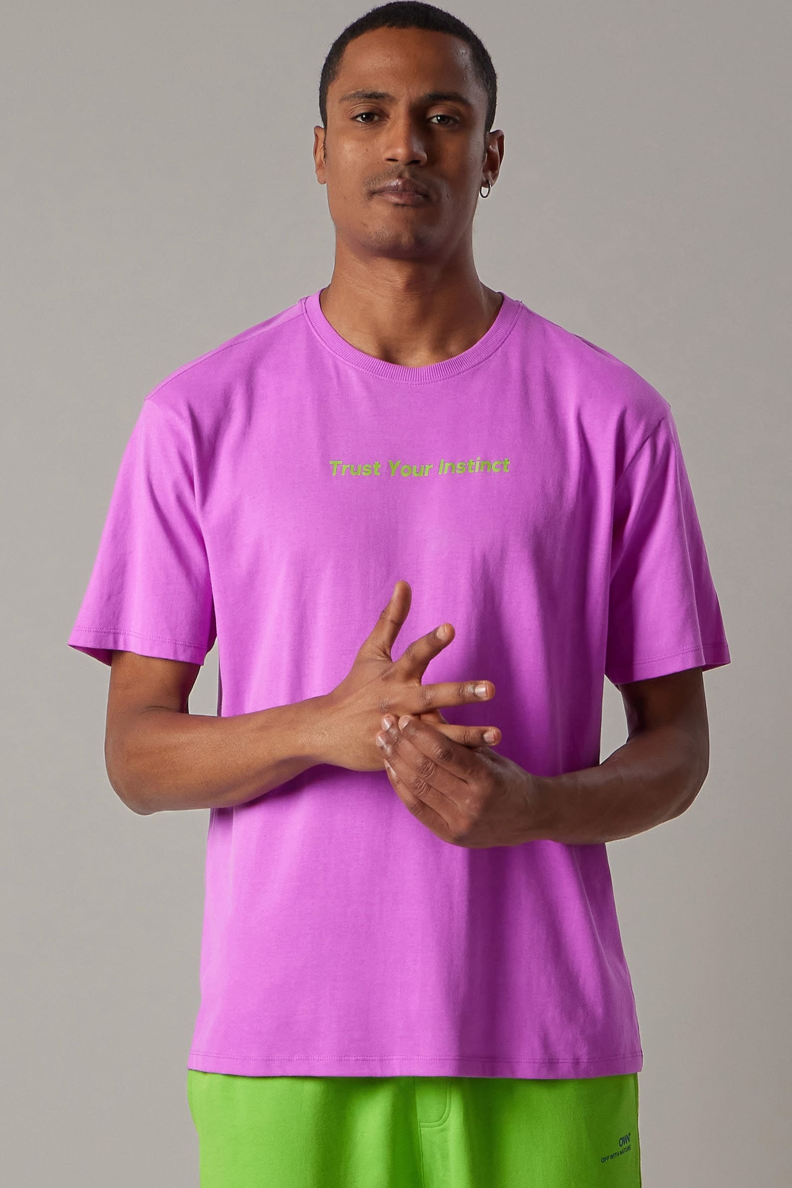 Crewneck T-Shirt with Quote