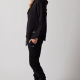 Hooded Sweatshirt with Side Slits + Fleece Joggers Set