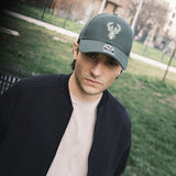 Giubbotto Bomber Loose Fit in Interlock Navy