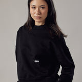 Set Felpa Girocollo + Joggers Loose Fit – Nero