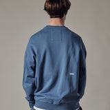 Set Felpa Girocollo + Joggers Loose Fit – Blu Polvere