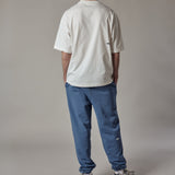 Set Felpa Girocollo + Joggers Loose Fit – Blu Polvere