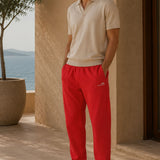 Unisex Oversized Red Joggers