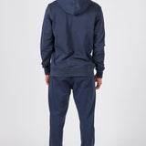 Fleece Hoodie + Fleece Joggers Set Blue