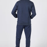 Fleece Hoodie + Fleece Joggers Set Blue