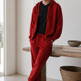 Red Zip-Up Hoodie