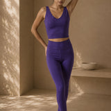 Leggings a Vita Alta Viola