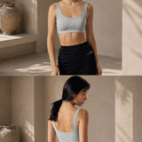 Top Sportivo Grigio Chiaro Melange