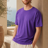 T-Shirt Girocollo Oversize Unisex Viola