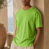 T-Shirt Girocollo Oversize Unisex Verde Mela