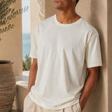 T-Shirt Girocollo Oversize Unisex Burro