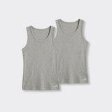 Canotta Grigio Chiaro Melange - Set da 2