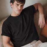 T-Shirt Girocollo in Jersey Black