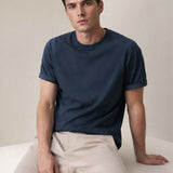 Navy Jersey Crew Neck T-Shirt