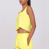 Shorts Taglio Vivo Giallo