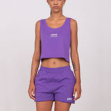 Violet Raw Cut Shorts