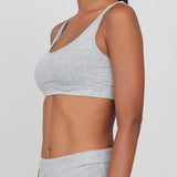 Set Active Leggings + Light Grey Marl Sports Top