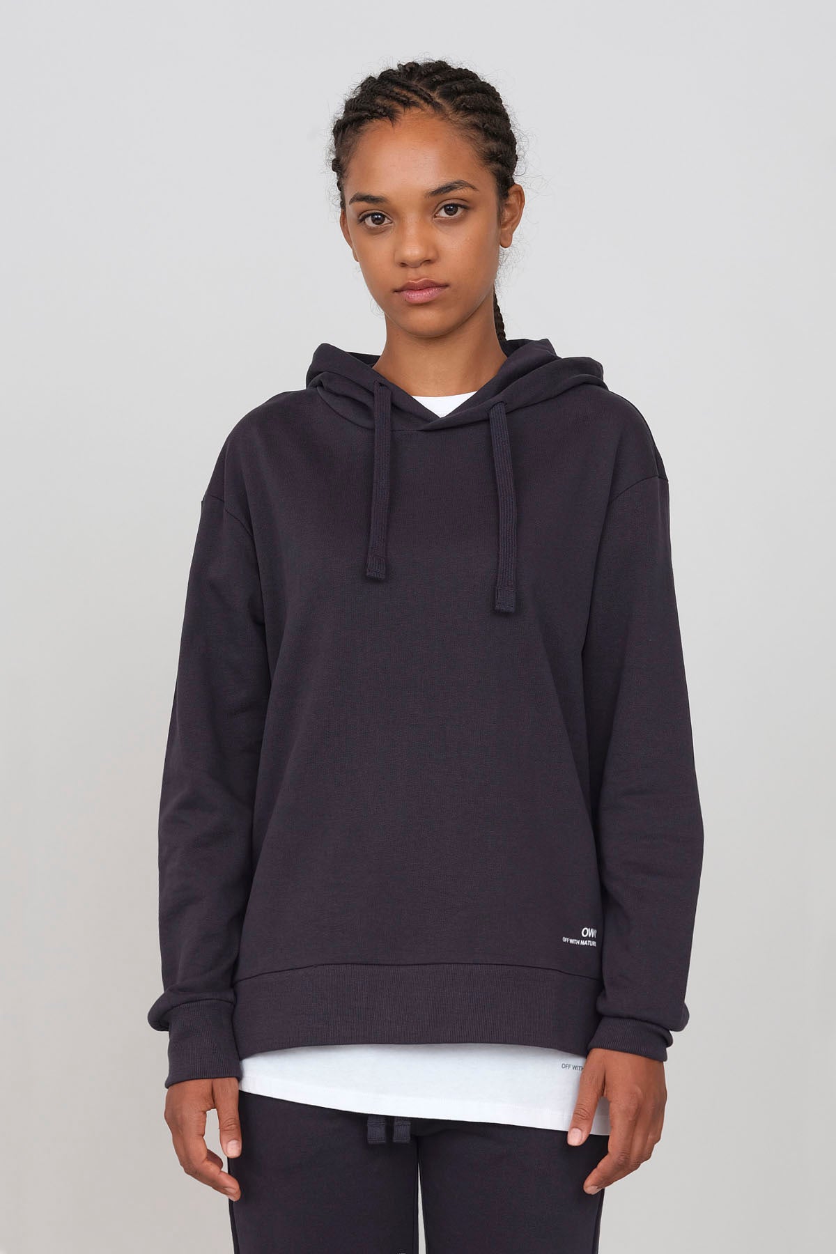 Hoodie with side slits