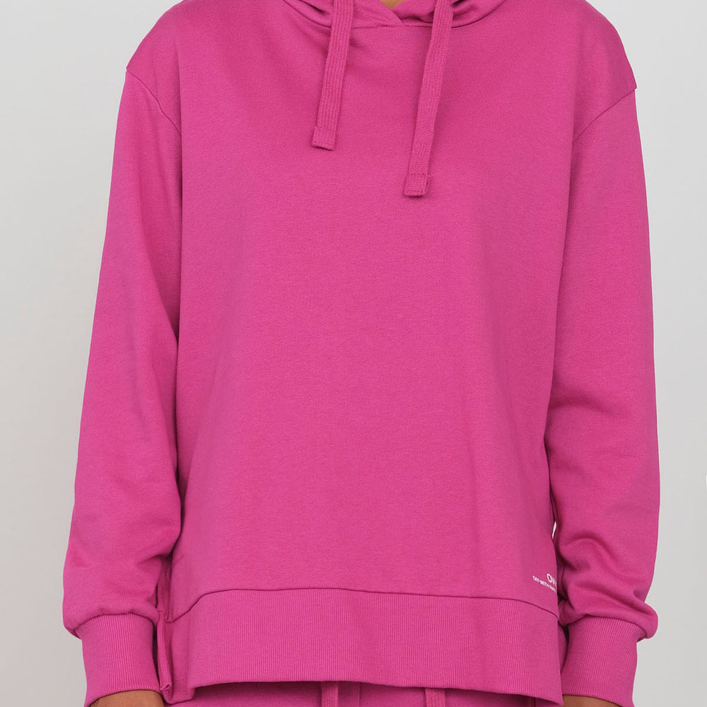 Hoodie with side slits