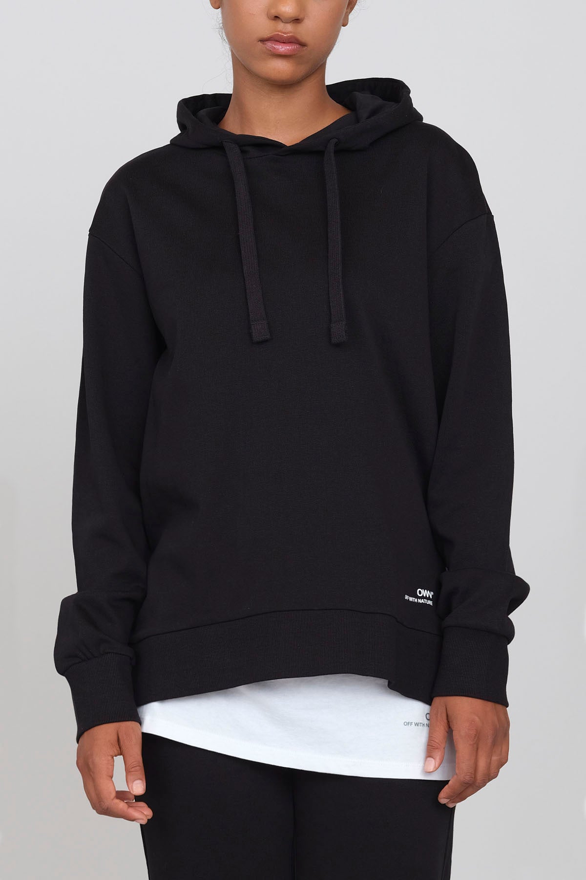 Hoodie with side slits