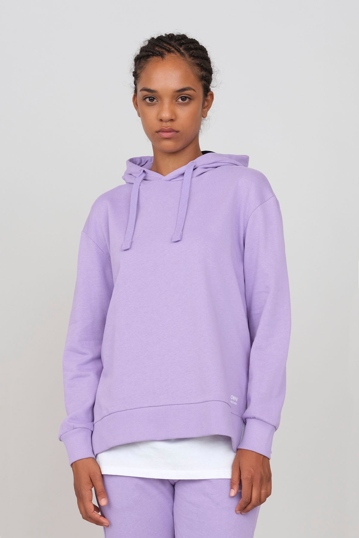 Hoodie with side slits