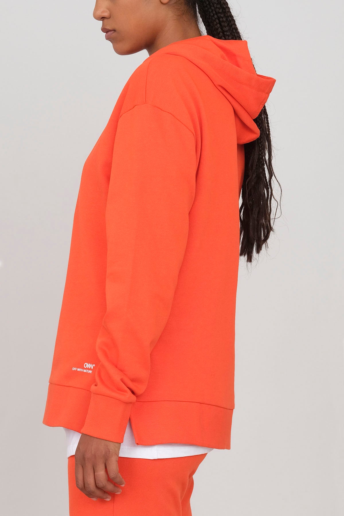 Hoodie with side slits