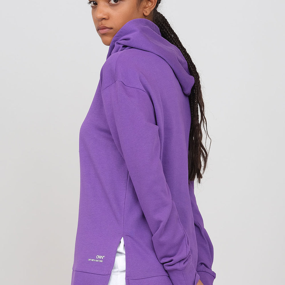 Hoodie with side slits