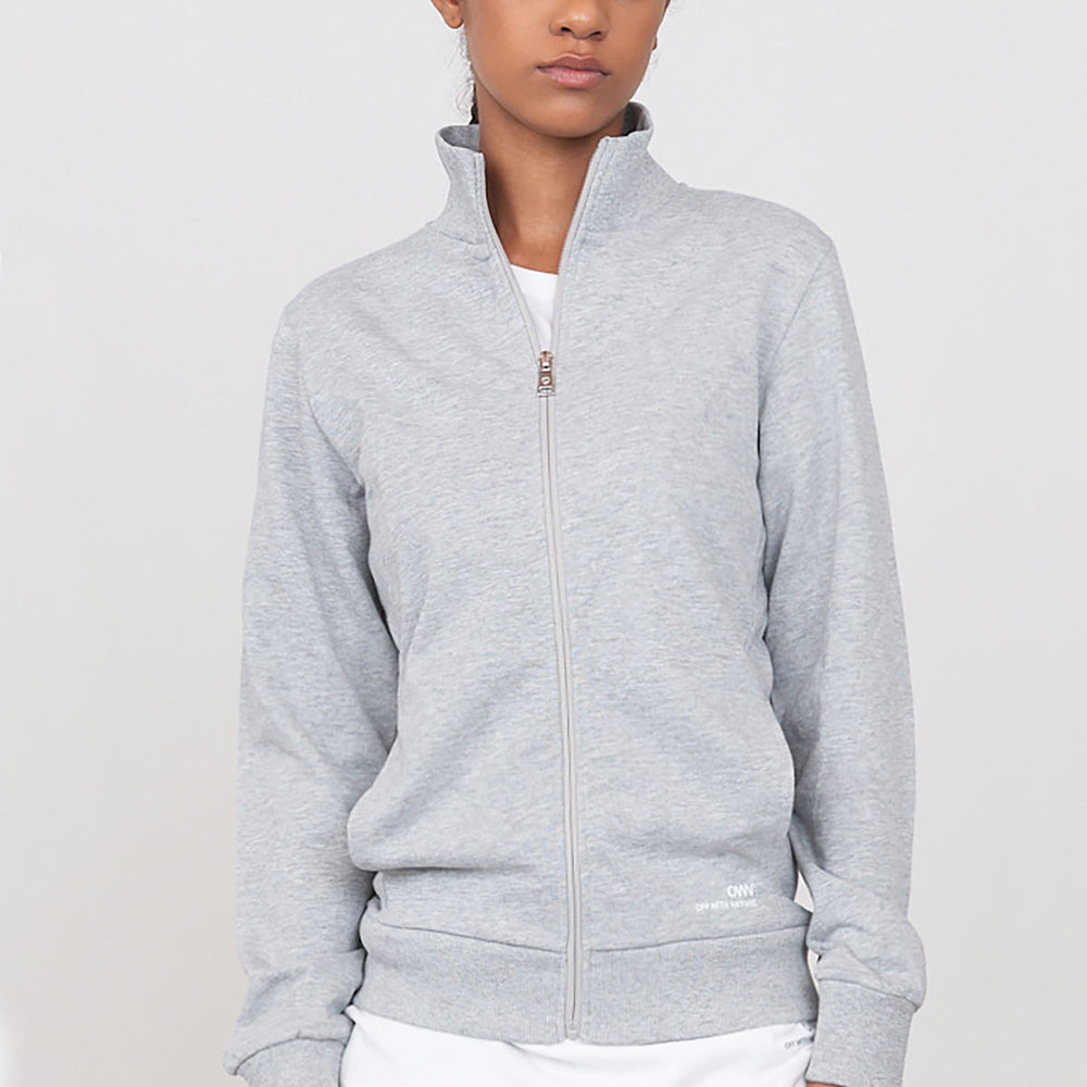 Brushed sweatshirt with zip