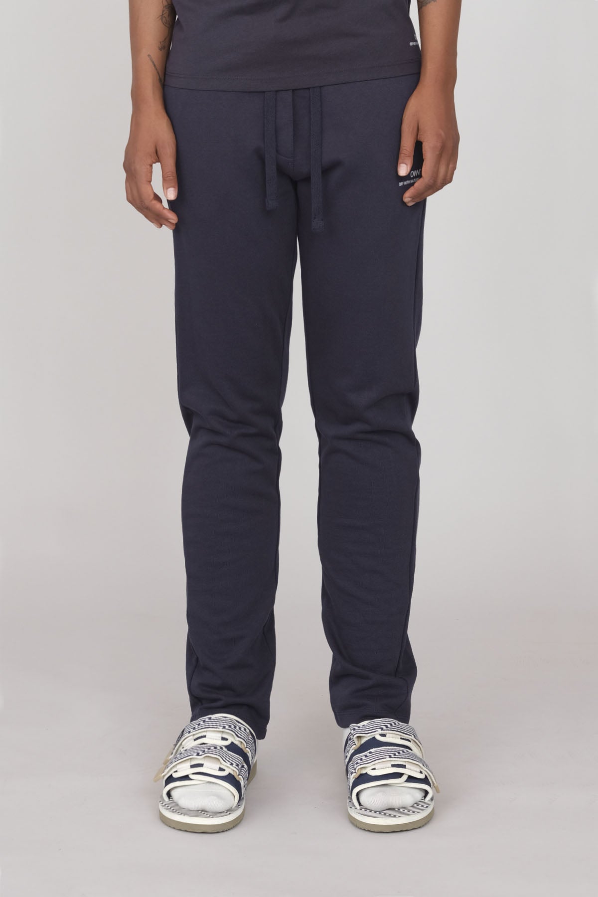 Joggers Felpati Dritti Blu