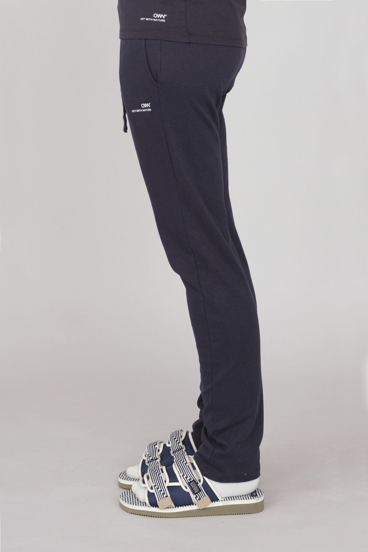 Joggers Felpati Dritti Blu