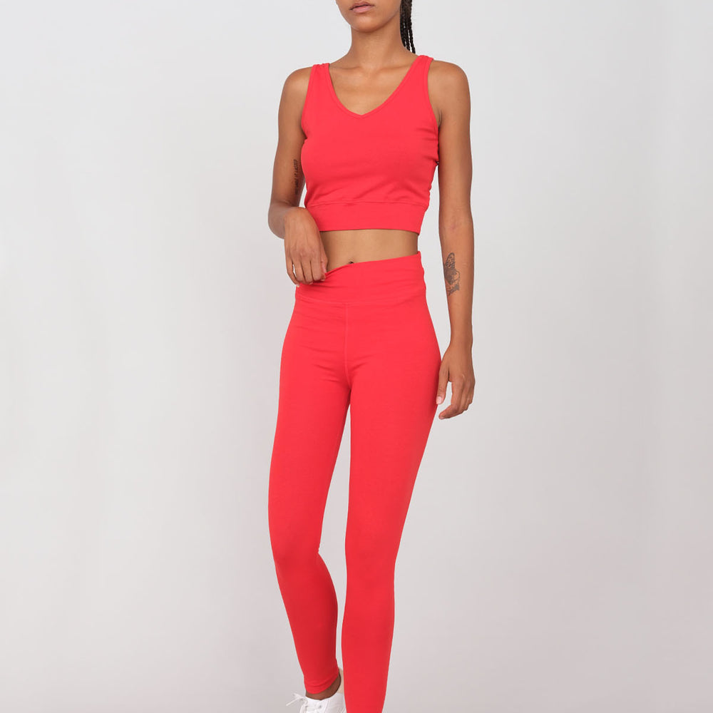 Active Leggings and Sports Top Set