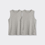 Canotta Girocollo Grigio Chiaro Melange - Set da 2