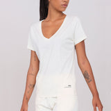 Deep V-Neck T-Shirt Butter