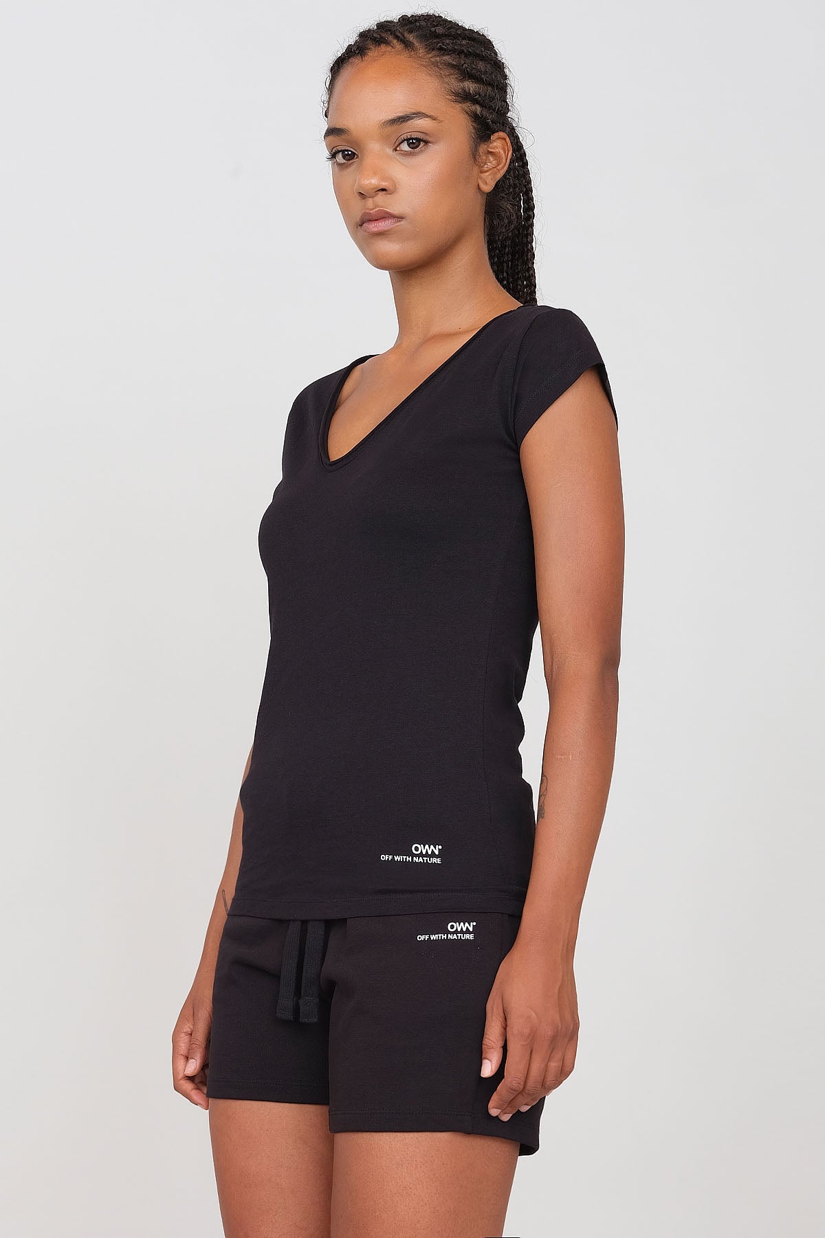 Black V-Neck T-Shirt