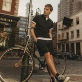 Pantaloncino Loose Fit in Interlock Balck