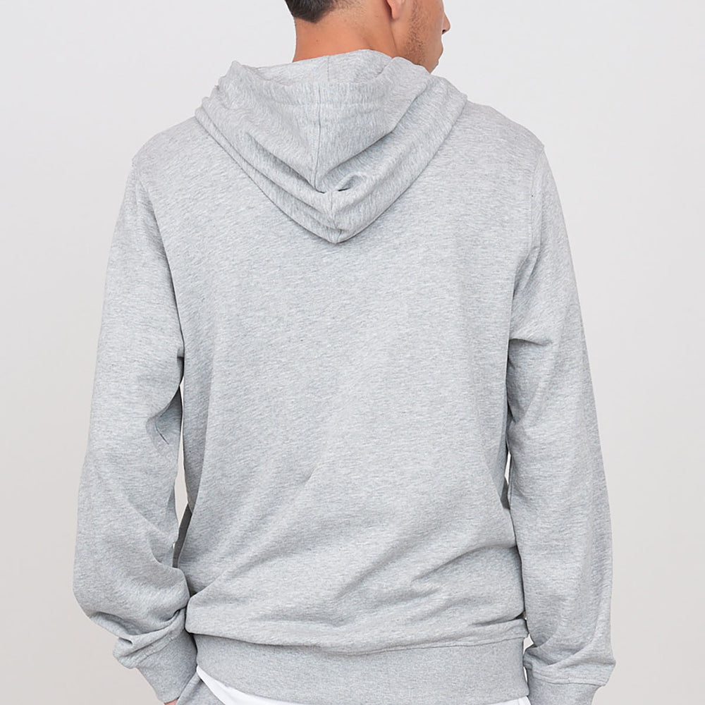 Brushed hooded sweatshirt with zip