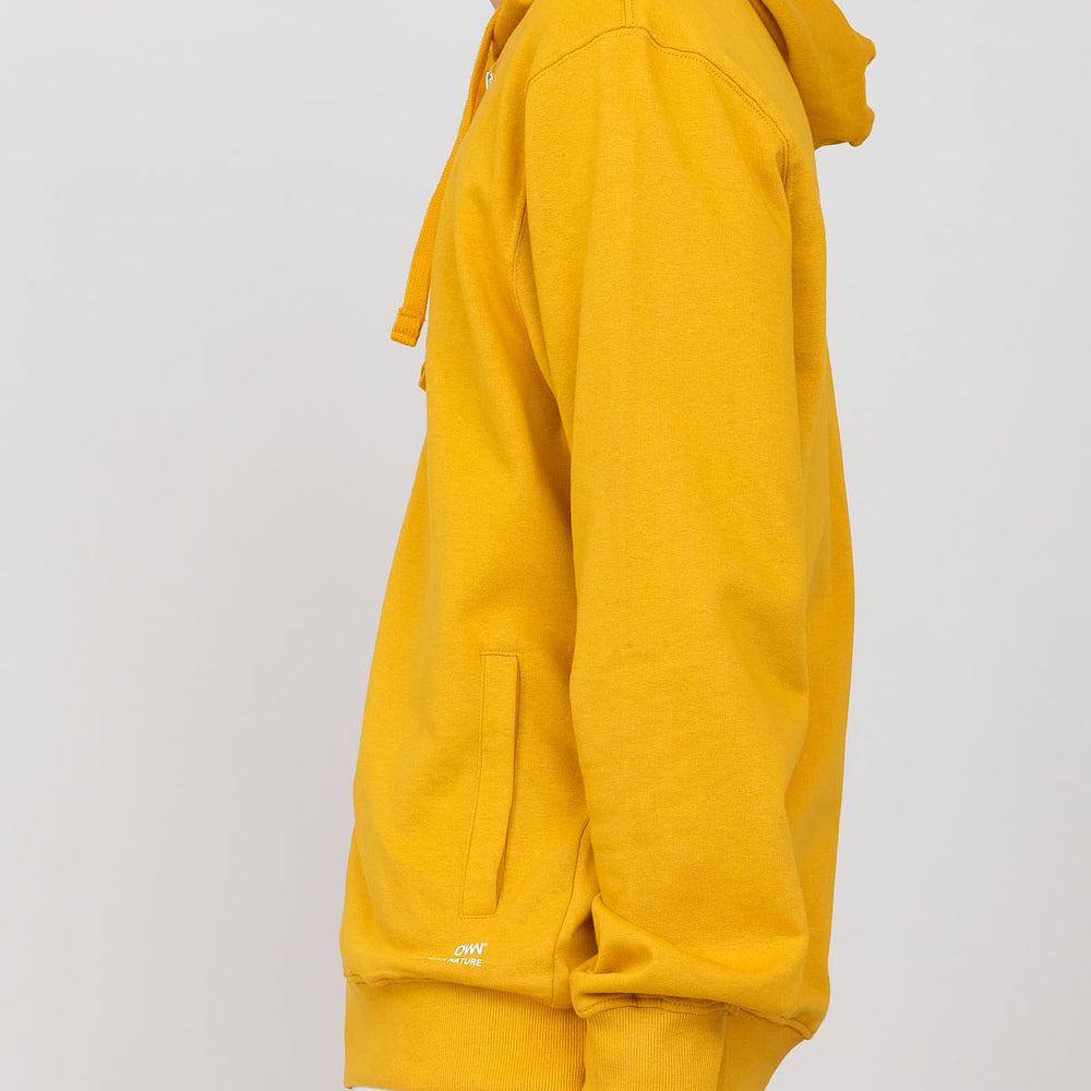 Brushed hooded sweatshirt with zip