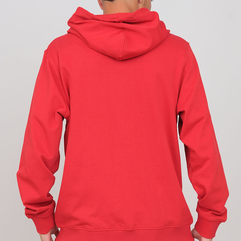 Brushed hooded sweatshirt with zip