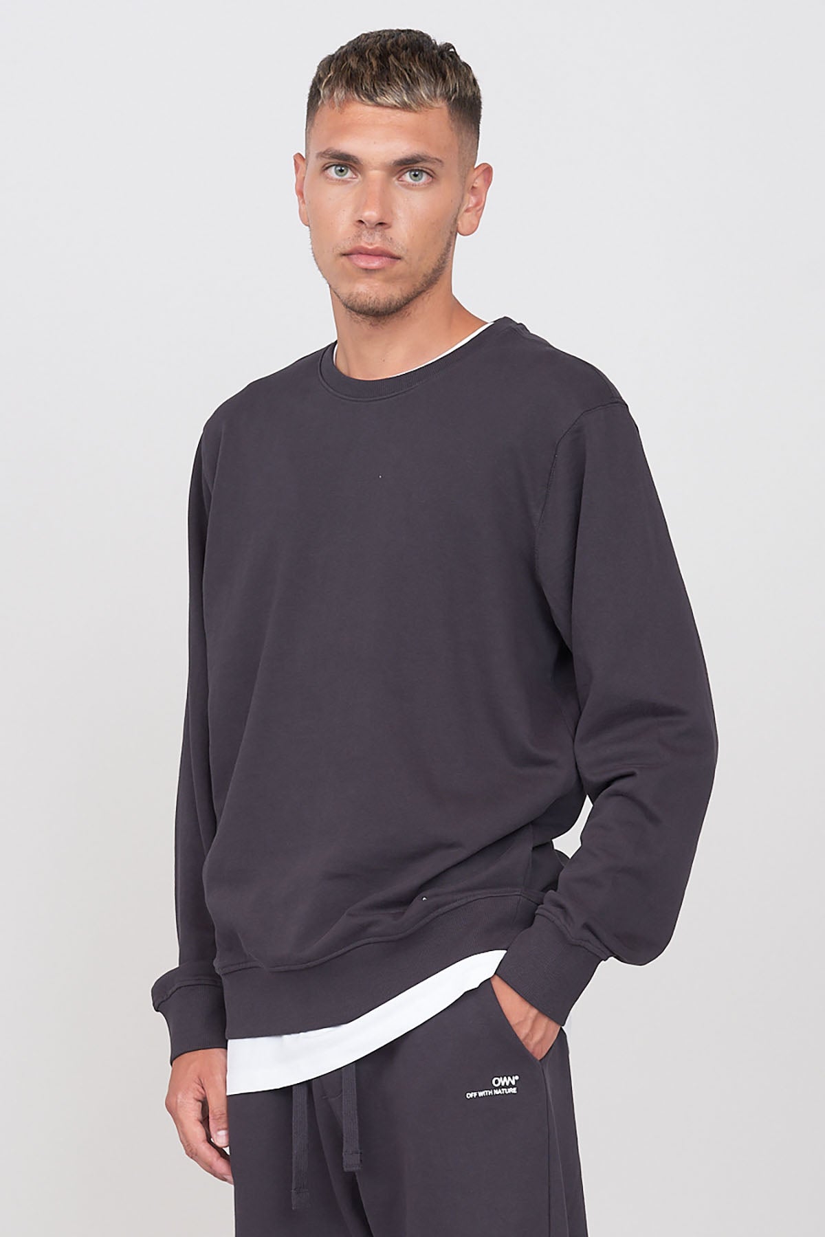 Brushed crewneck sweatshirt