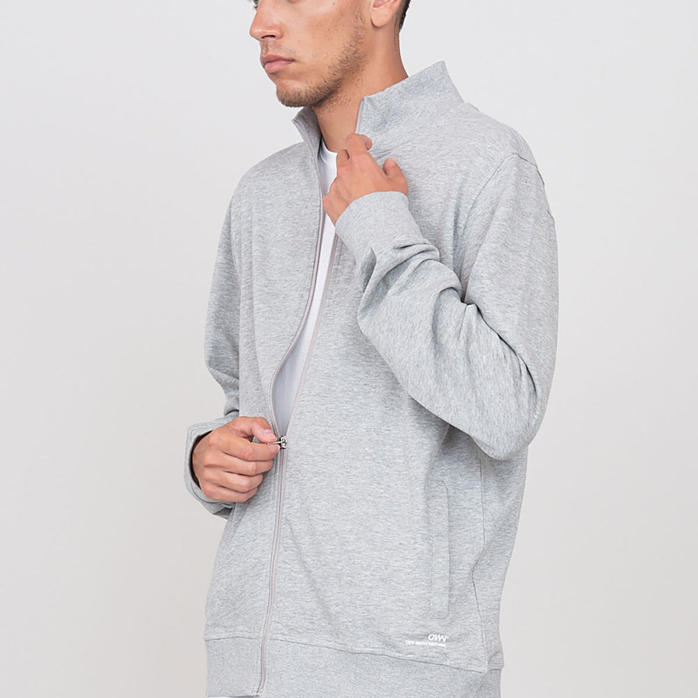 Brushed zip sweatshirt