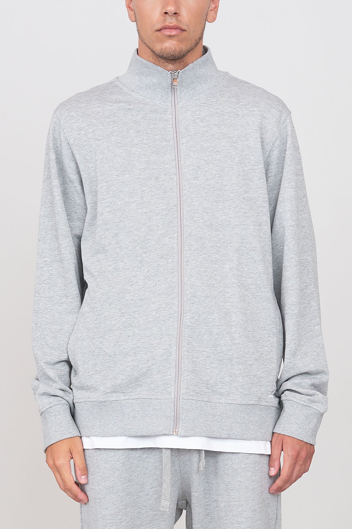 Brushed zip sweatshirt